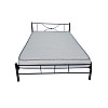 Κρεβάτι μεταλλικό ημίδιπλο Lindos 120x200 -Ελληνικής κατασκευής 