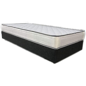 Υπόστρωμα κρεβάτι Box με inox πόδια μονό 100x200x27cm