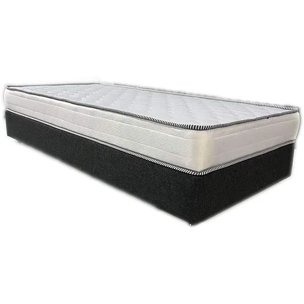 Υπόστρωμα κρεβάτι Box με inox πόδια μονό 110x200x27cm