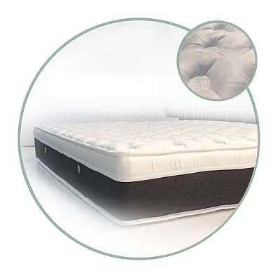 Στρώμα Achaia Strom Olive Oil Springs Latex 2 σε 1 (Ορθοπεδικό-Ανατομικό) με Ανώστρωμα μονό 90x190x30cm